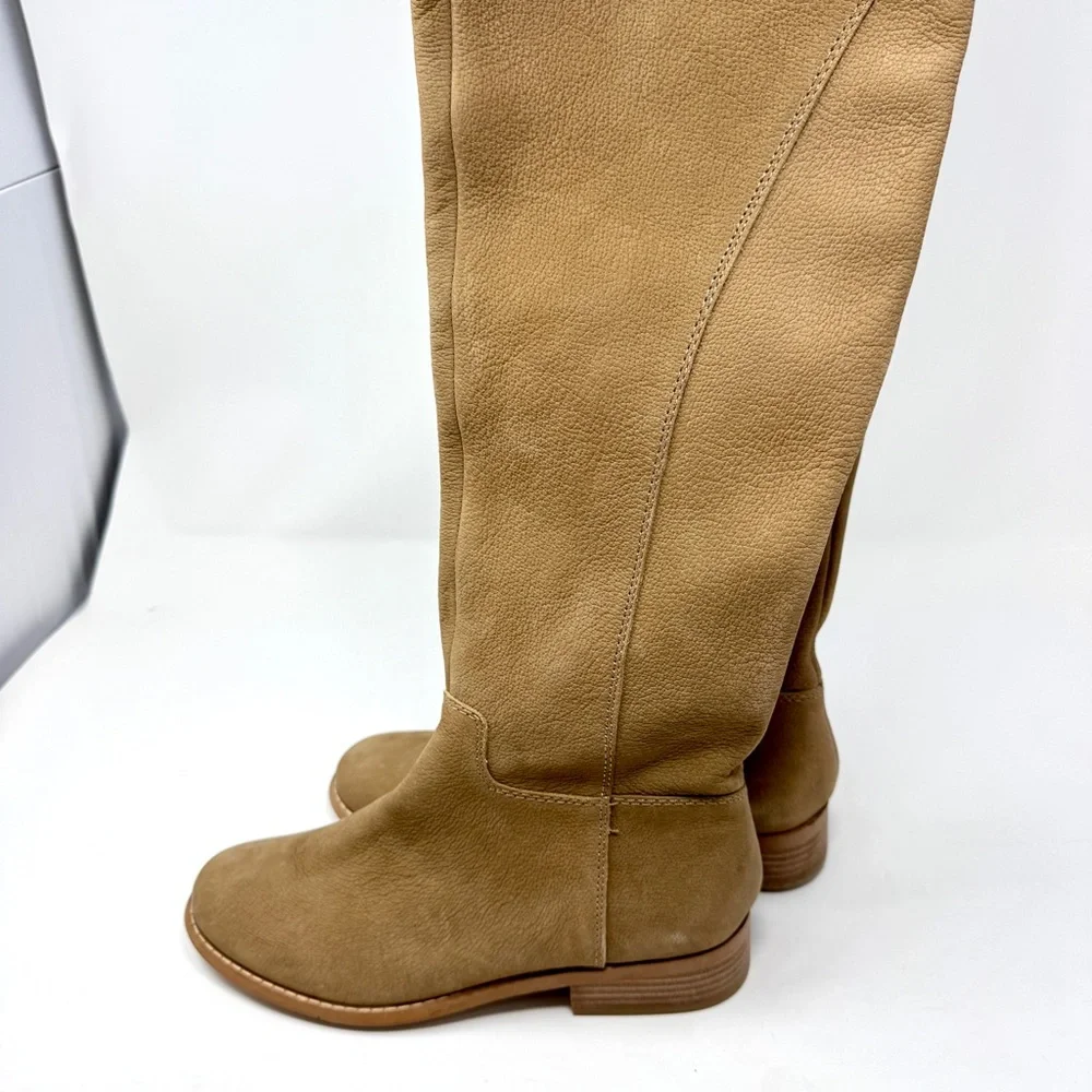 Lucky Brand Havaso Tan Over the Knee Leather Boots